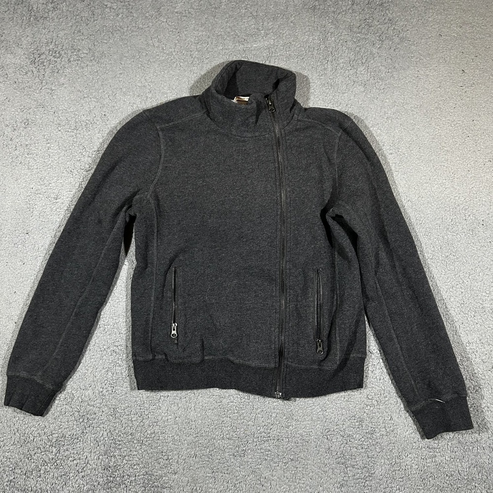 Marine Layer Women's Small Gray Cotton Asymmetrical Full Zipper Jacket #2105